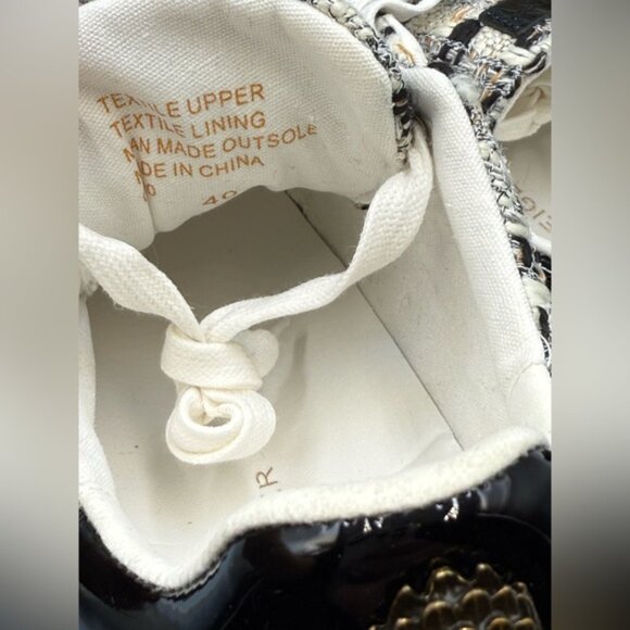 🆕 KURT GEIGER LONDON 🧿 NWOB Laney Tweed Eagle Low Top Sneakers, Sz EU40 US 9 - Picture 10 of 12